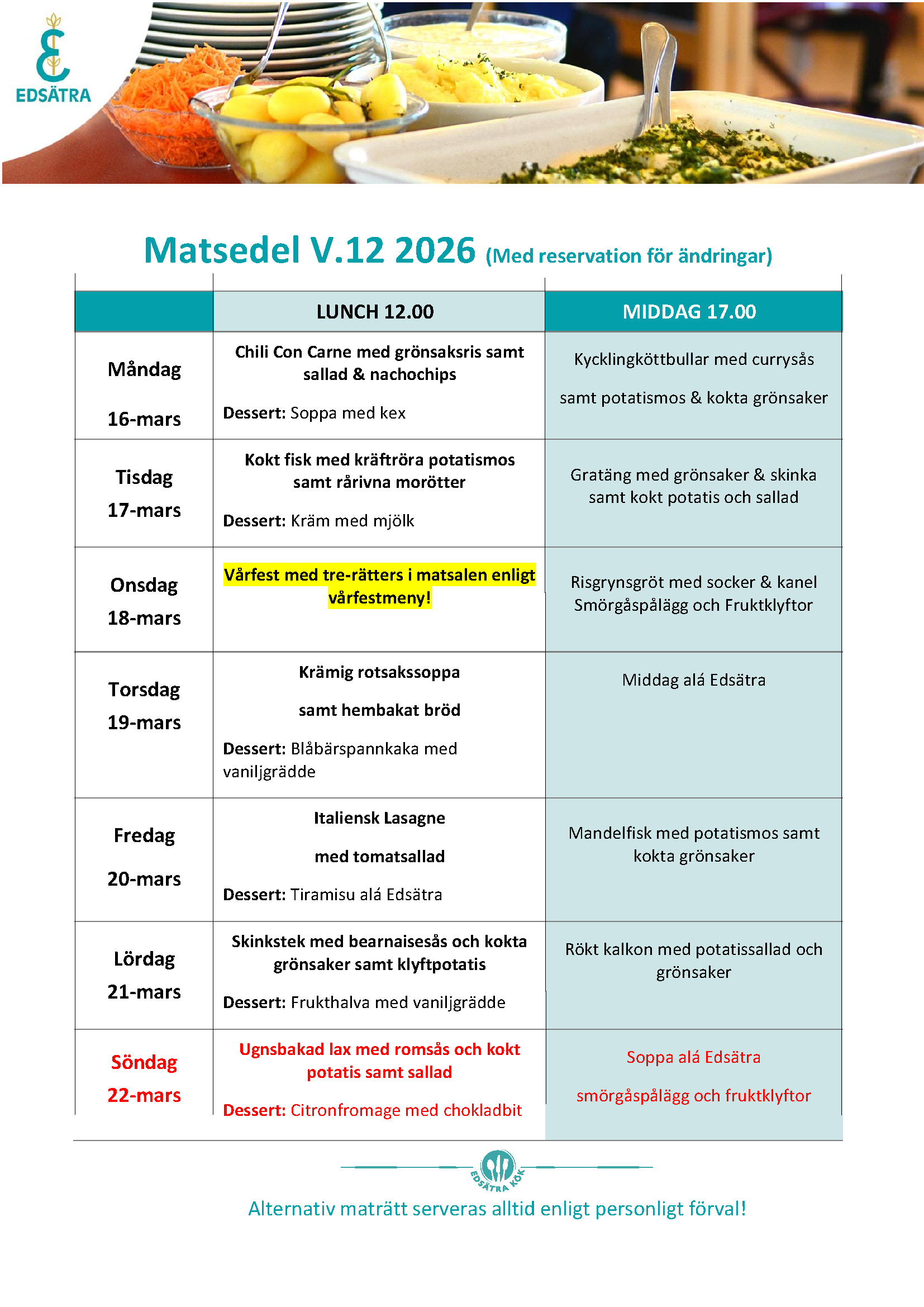 Matsedel v.12 2026 PNG