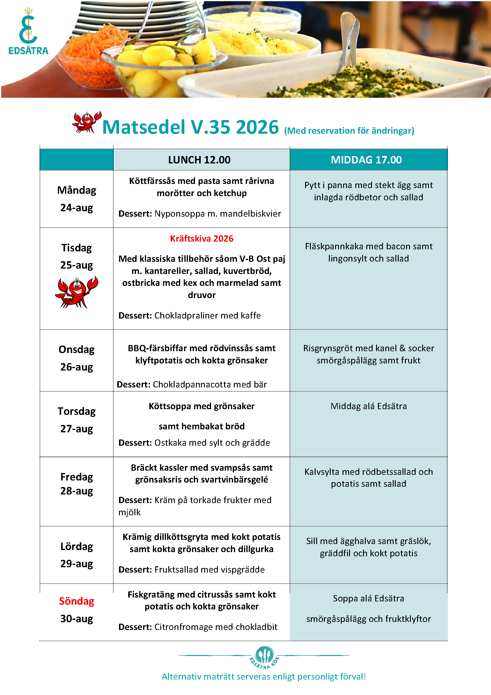 Matsedel v.35 2026 PNG